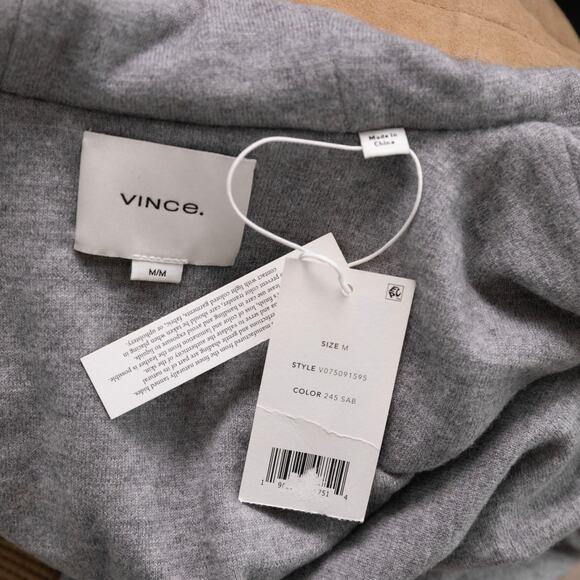 Vince Women Hooded Suede Jacket Sable Size M - Picture 7 of 8